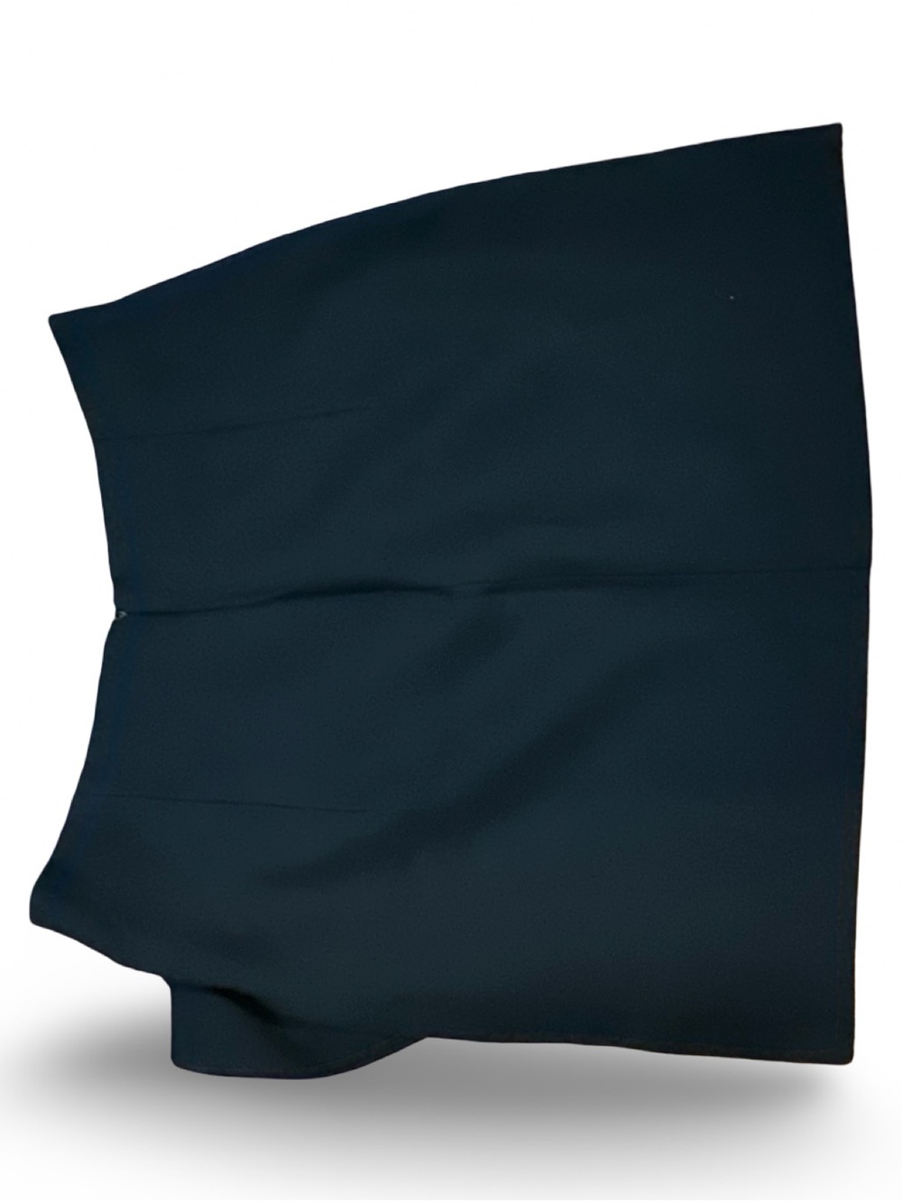 Zara Woman Black Asymmetrical‎ Mini Skirt with Silver O-Ring Detail, S - Picture 4 of 6